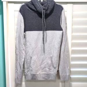 Clearance Men's Two-Tone Gray knit Sweater